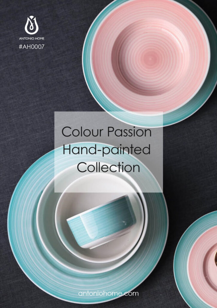 #AH0007-Dinnerware- Colour Passion Hand-painted-02